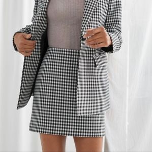 & other stories gingham skirt